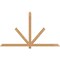 Ekena Millwork Kennewick Timber Gable Bracket, Western Red Cedar, 84"W x 49"H x 1 1/2"D x 3 1/2"F, 14/12 Pitch GBW084X49X0204KEN00SWR - alternate 1